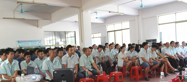 2015年8月25，興順公司管理升級誓師大會召開