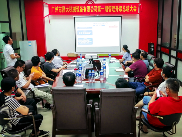 廣州市昌大機械設(shè)備有限公司管理升級總結(jié)大會 廣州市昌大機械設(shè)備有限公司管理升級總結(jié)大會